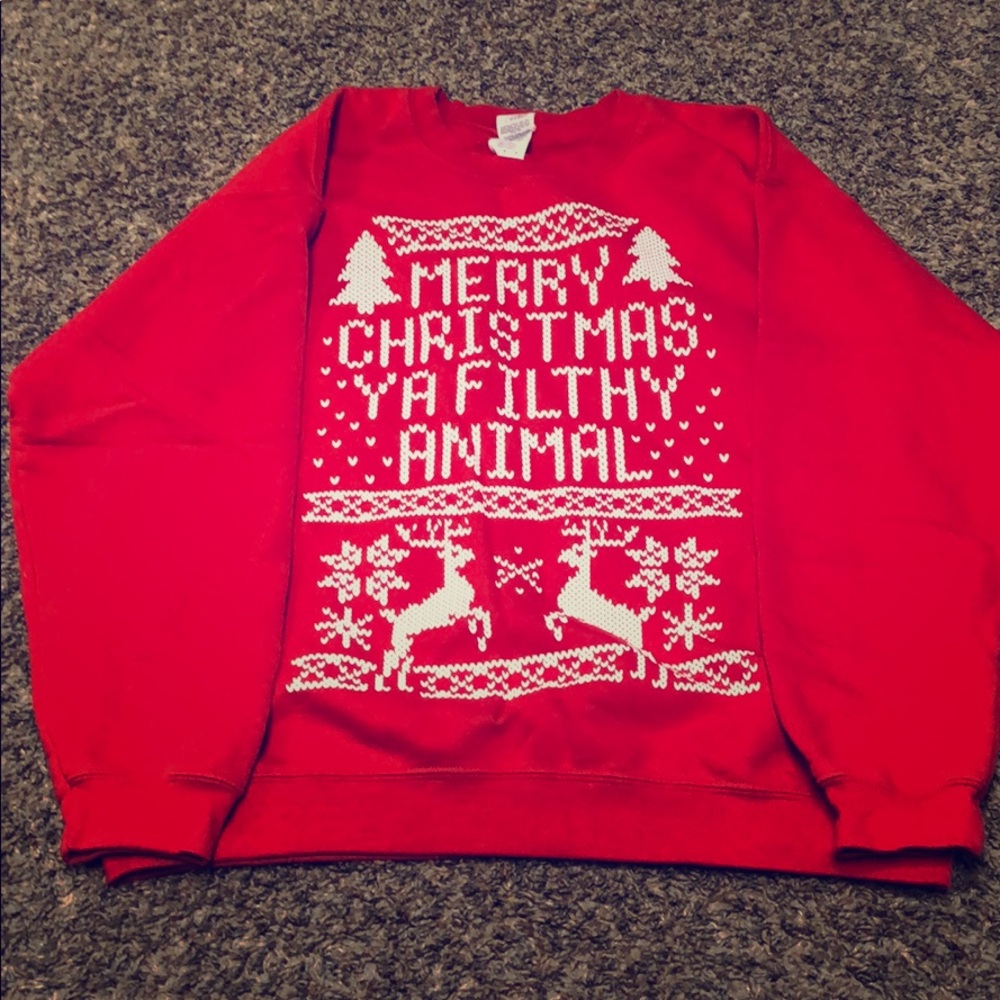 “Ugly Christmas sweater” Graphic sweater
